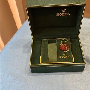 Rolex Green Watch Box with Red Seal